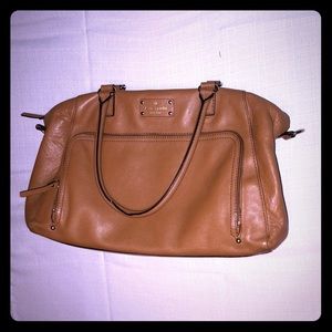 Large Kate Spade Tan Leather Shoulder Bag